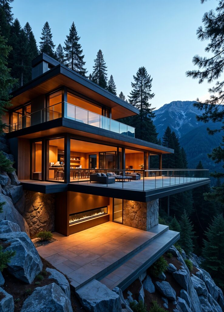 Nowoczesne projekty domów | Rewicad Investment Sp. z o.o. Ustrzyki Dolne Nowoczesny dom z widokiem na góry – projekt Rewicad Investment Sp. z o.o. Bieszczady