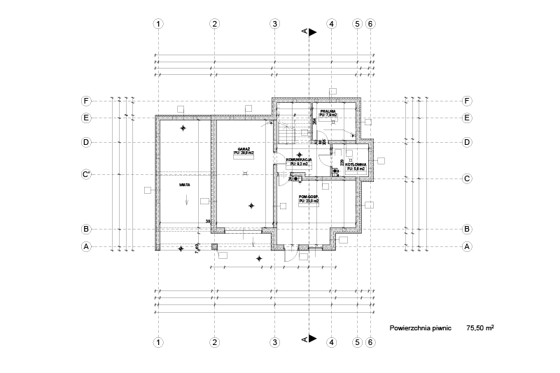 Duża przestrzeń do dowolnego zagospodarowania (75,50 m ²) 